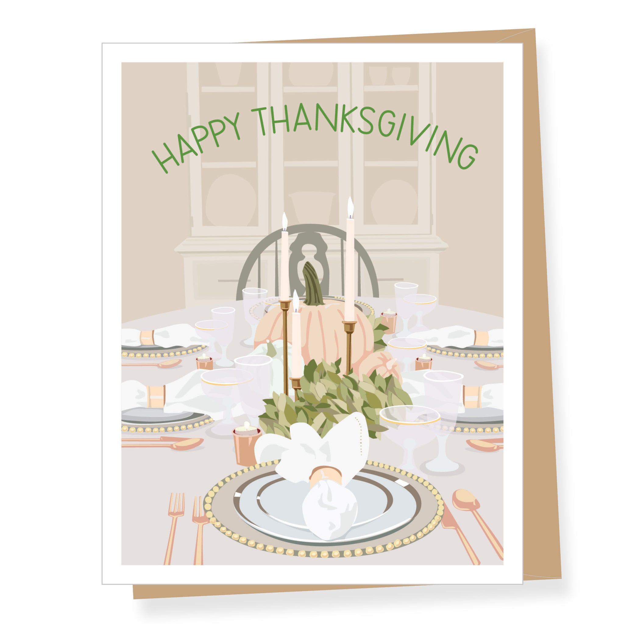 Thanksgiving Table, Thanksgiving Card