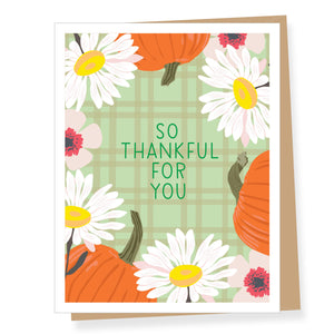 So Thankful Mums Thanksgiving Card