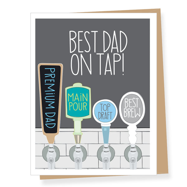 Best Dad on Tap Father's Day Card