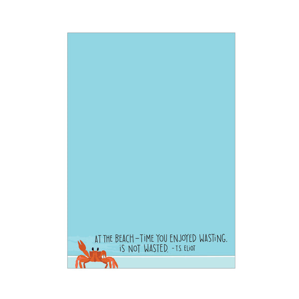 T.S. Eliot Time at the Beach Quote