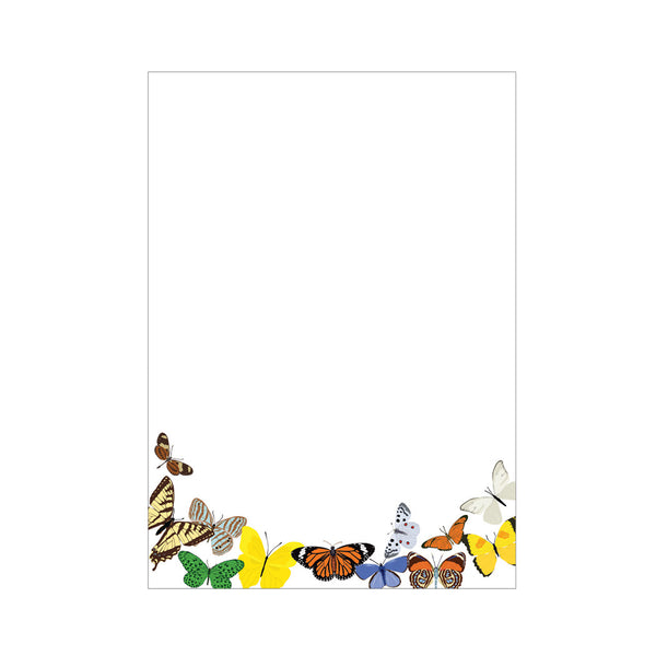 Colorful Butterflies Notepad
