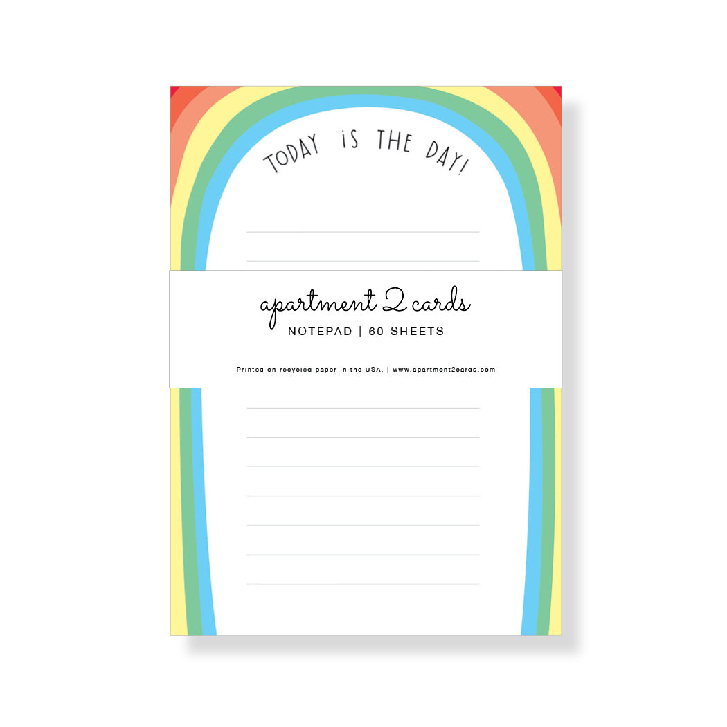 Today is the Day Rainbow List Pad, Notepad