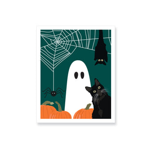 Halloween Ghost Vinyl Sticker - ST249