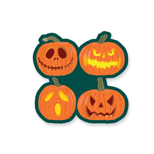 Halloween Jack-o-lanterns Vinyl Sticker - ST255
