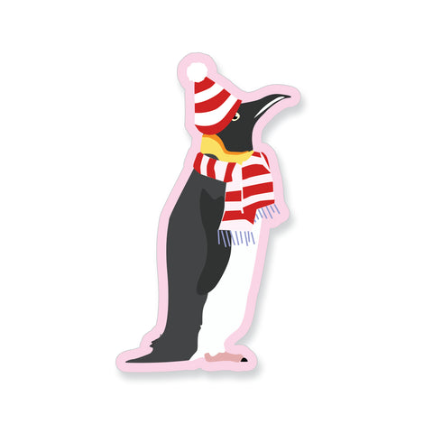 Winter Penguin Vinyl Sticker - ST269