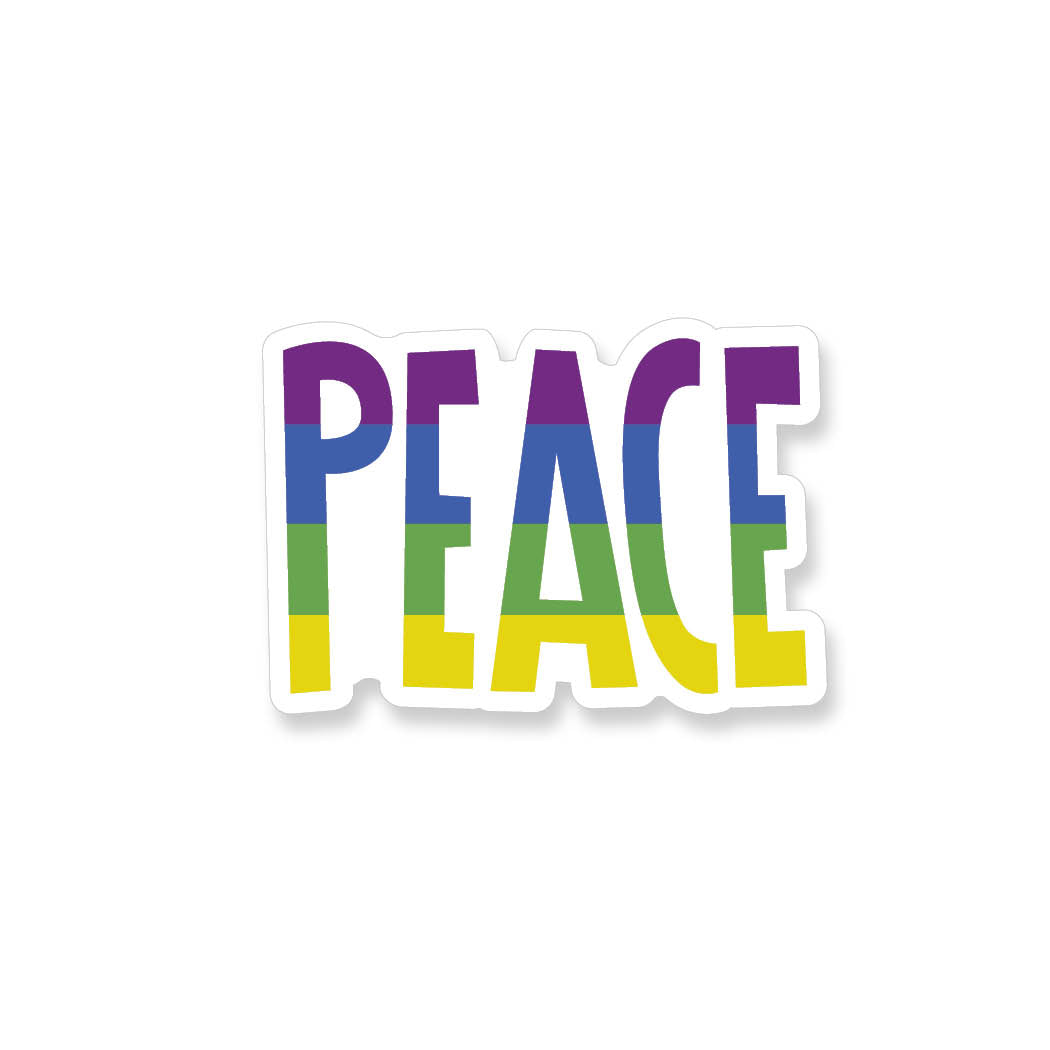 Rainbow Peace Vinyl Sticker - ST288