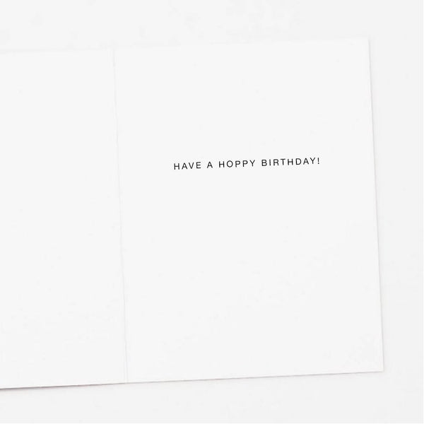 Bunny + Red Balloon Birthday Card