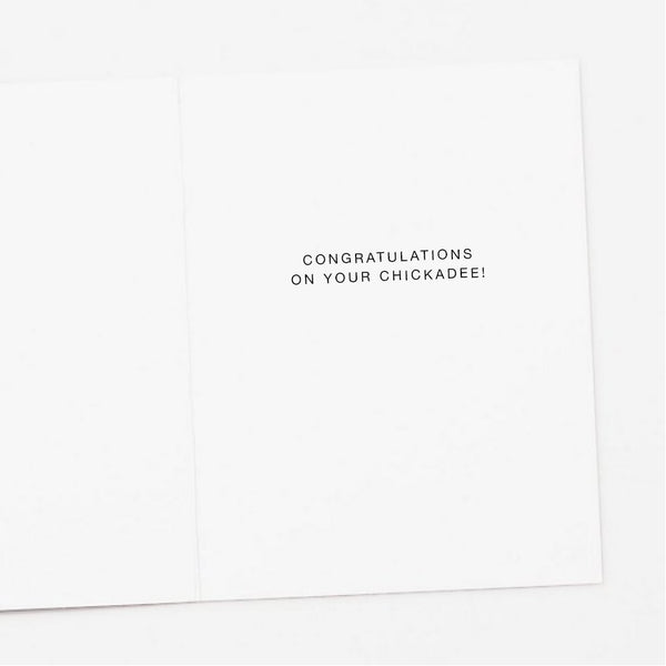 Chickadee New Baby Card