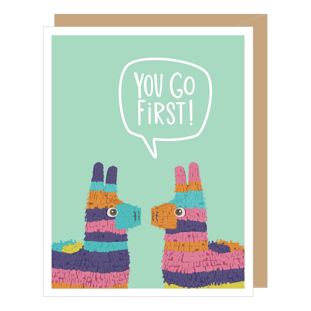 Two Pinatas Birthday Card