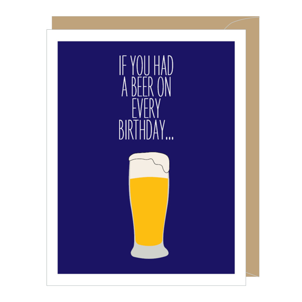 Birthday Beer Birthday Card