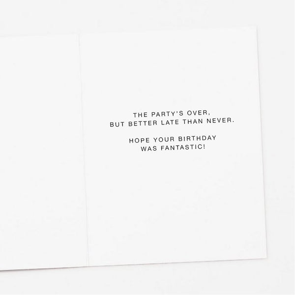 Belated Candles Birthday Card