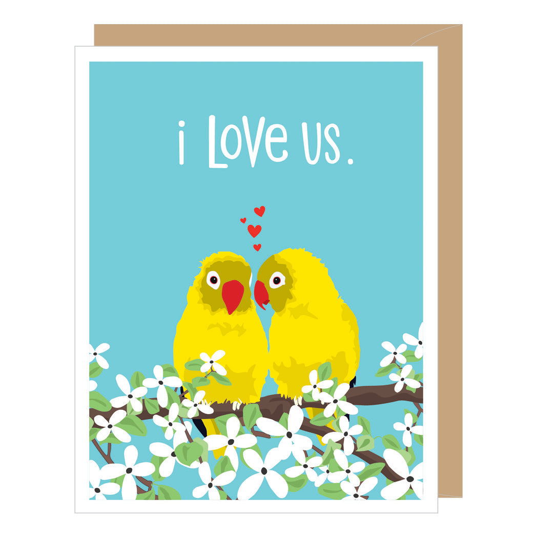 Lovebirds Love Card