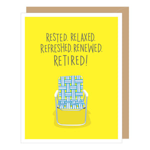 Lawn Chair Retirement Congratulations Card