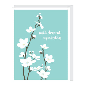 Apple Blossom Sympathy Card