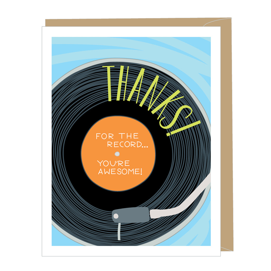 Vinyl Record Thank You Card – Apartment 2 Cards