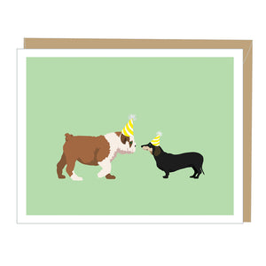 Two Dogs Birthday Card