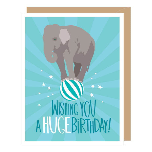 Huge Elephant Birthday Card