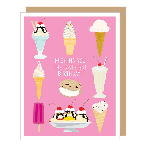 Ice Cream Birthday Card