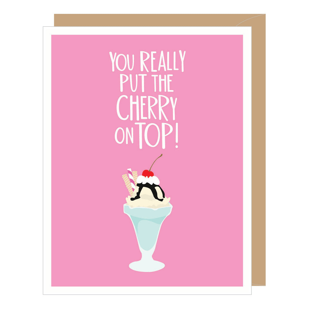 Cherry on Top Thank You Card
