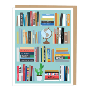 Bookshelf Blank Card