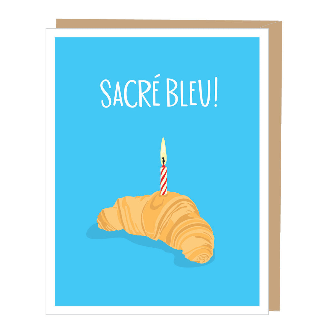 Croissant Birthday Card