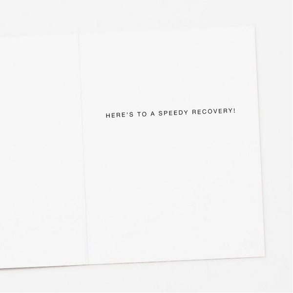 Rabbit Speedy Recovery Get Well Card