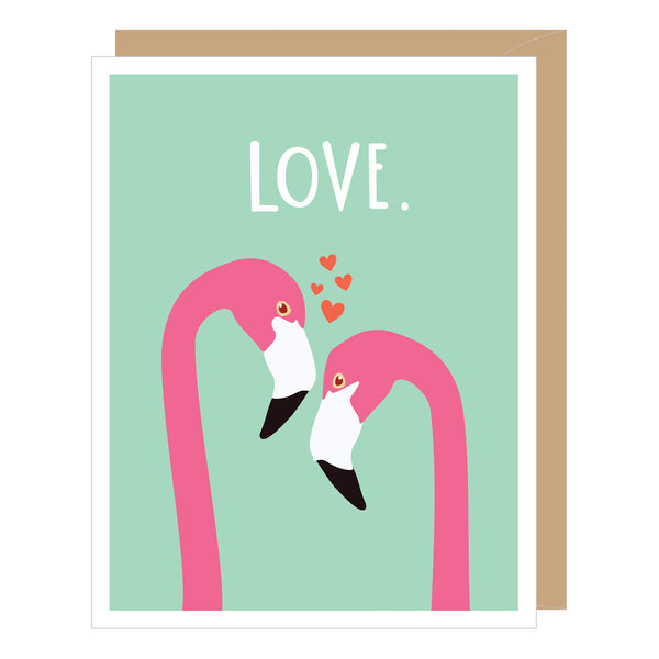 Flamingo Couple Anniversary Card