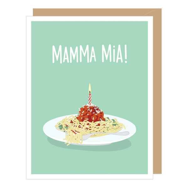 Meatball Birthday Card