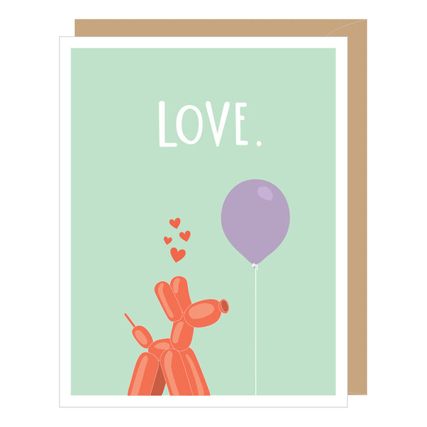 Balloons in Love, Love + Anniversary Card