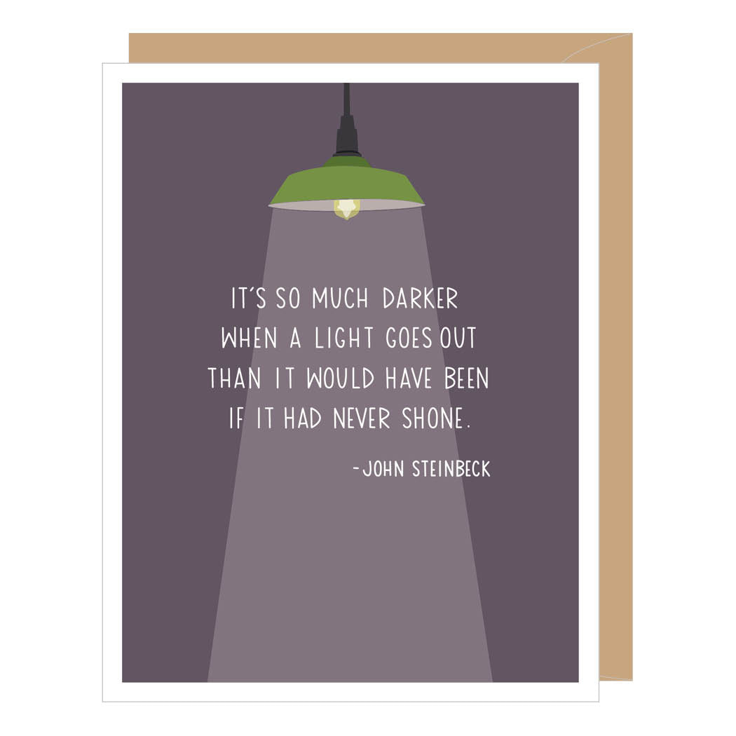 John Steinbeck Quote Support Card