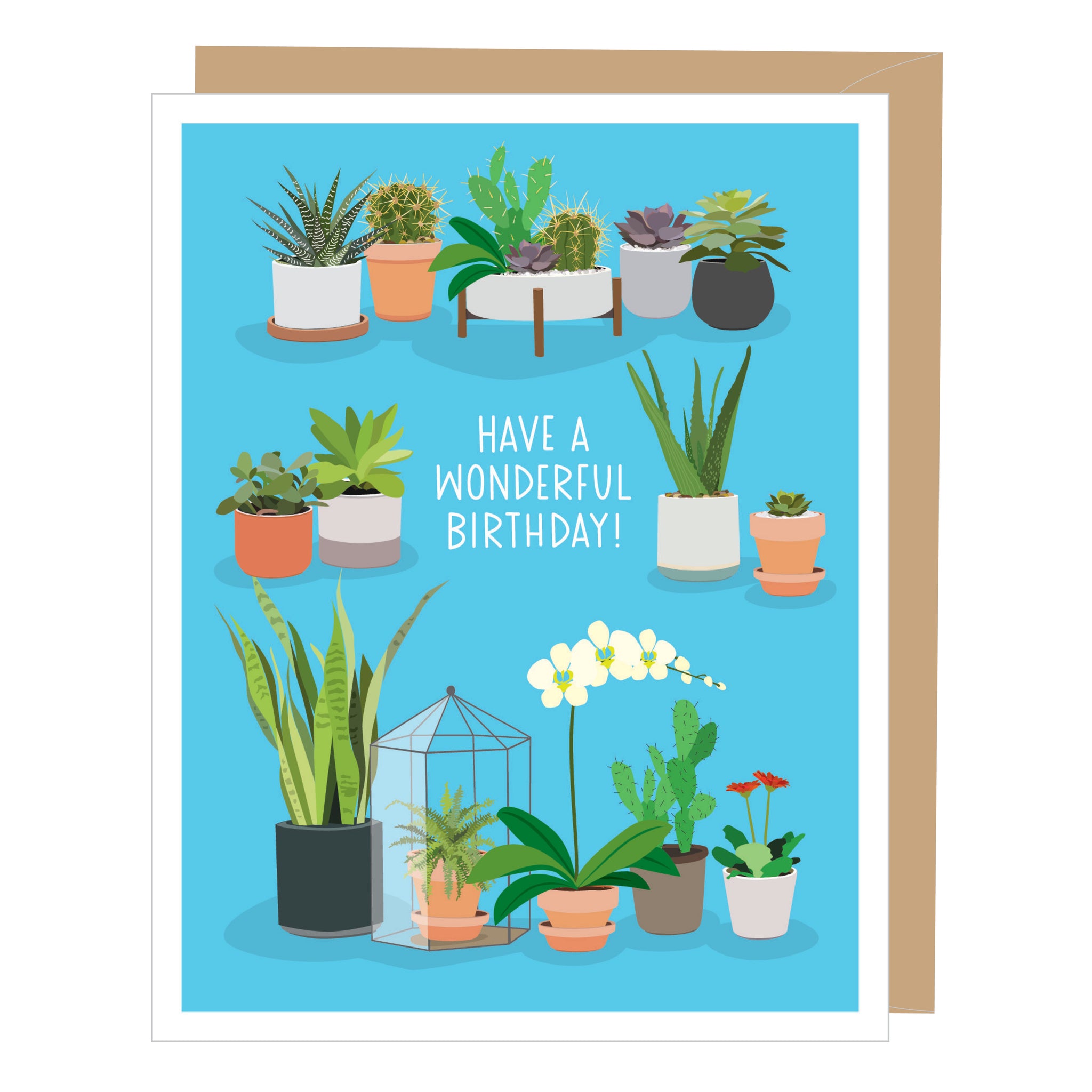 Succulents Birthday Card