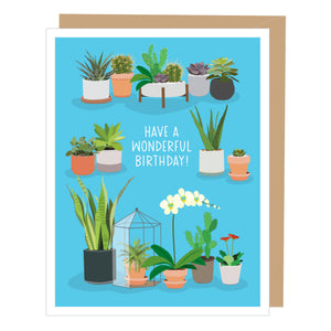 Succulents Birthday Card