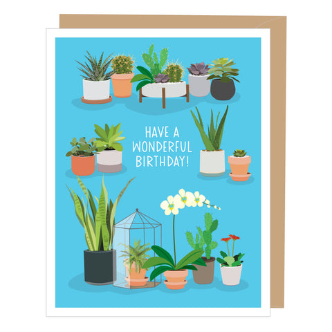 Succulents Birthday Card