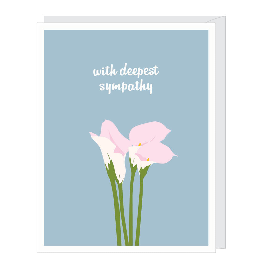 Calla Lilies Sympathy Card