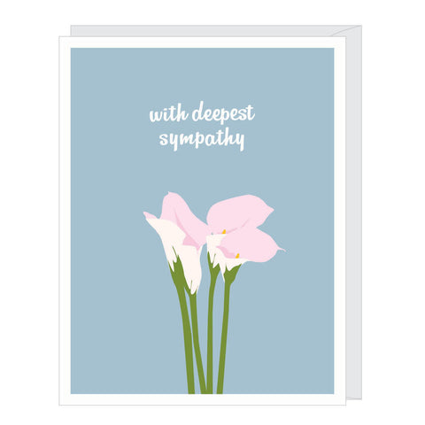 Calla Lilies Sympathy Card