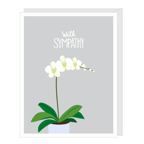 Orchid Sympathy Card