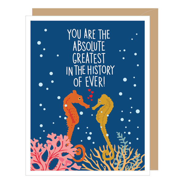 Seahorse Anniversary Card