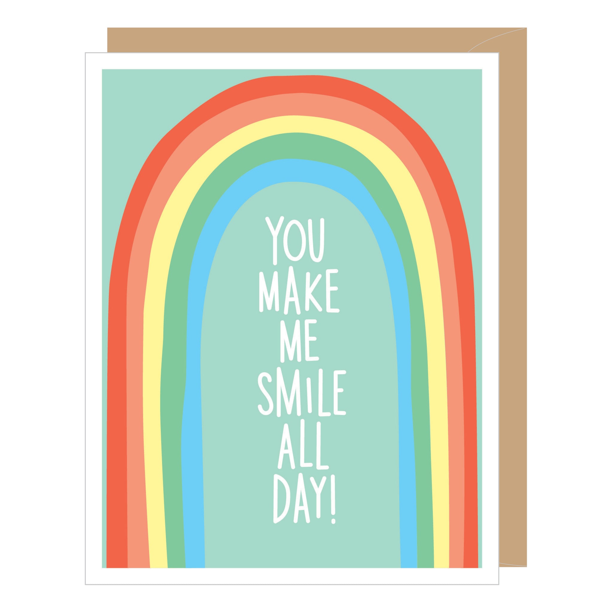 Smile All Day Rainbow Friendship Card
