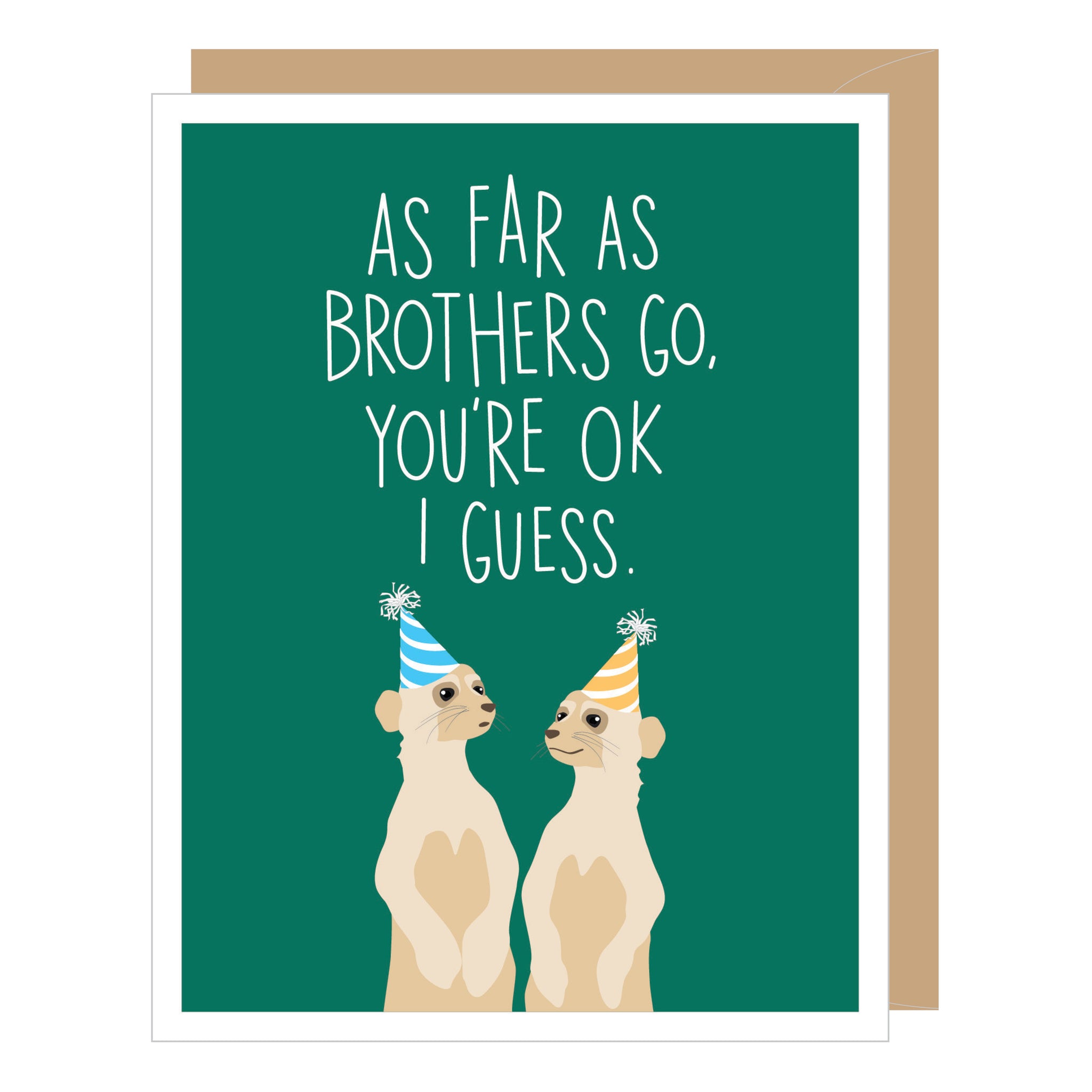 OK Brother Birthday Card