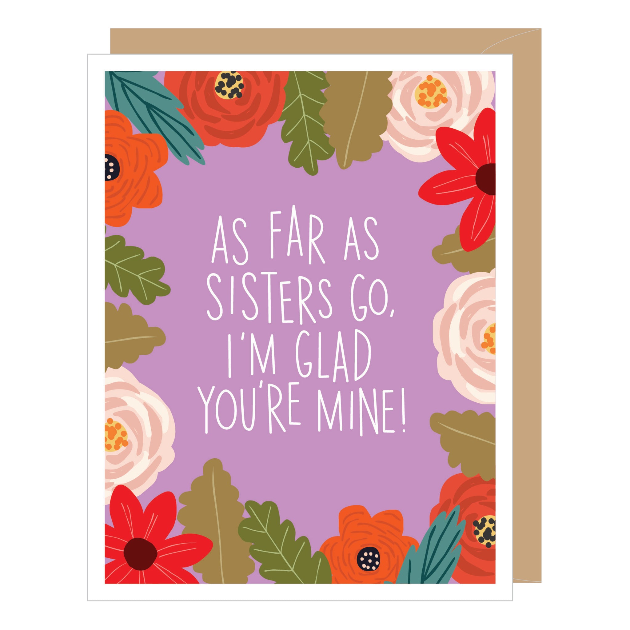 Floral Sisters Birthday Card