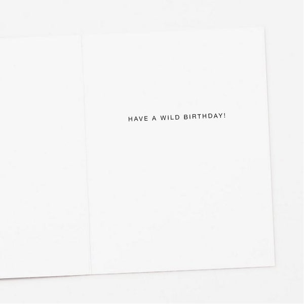 Flamingos with Party Hats Birthday Card