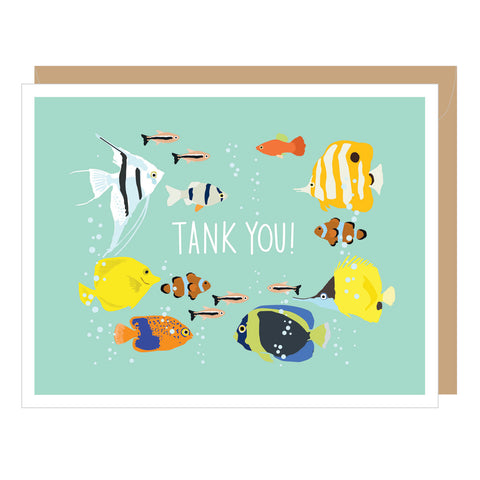 Tank You Fish Thank You Note Card