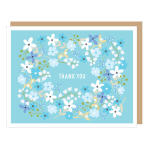 Floral Thank You Note Card