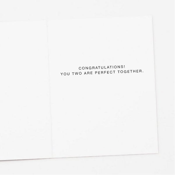 Bouquet Wedding Card