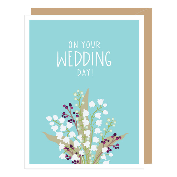 Bouquet Wedding Card