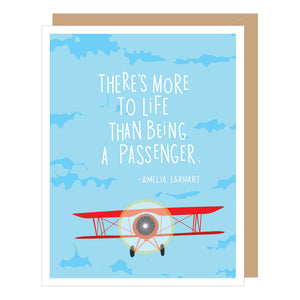 Amelia Earhart Quote Inspiration Card