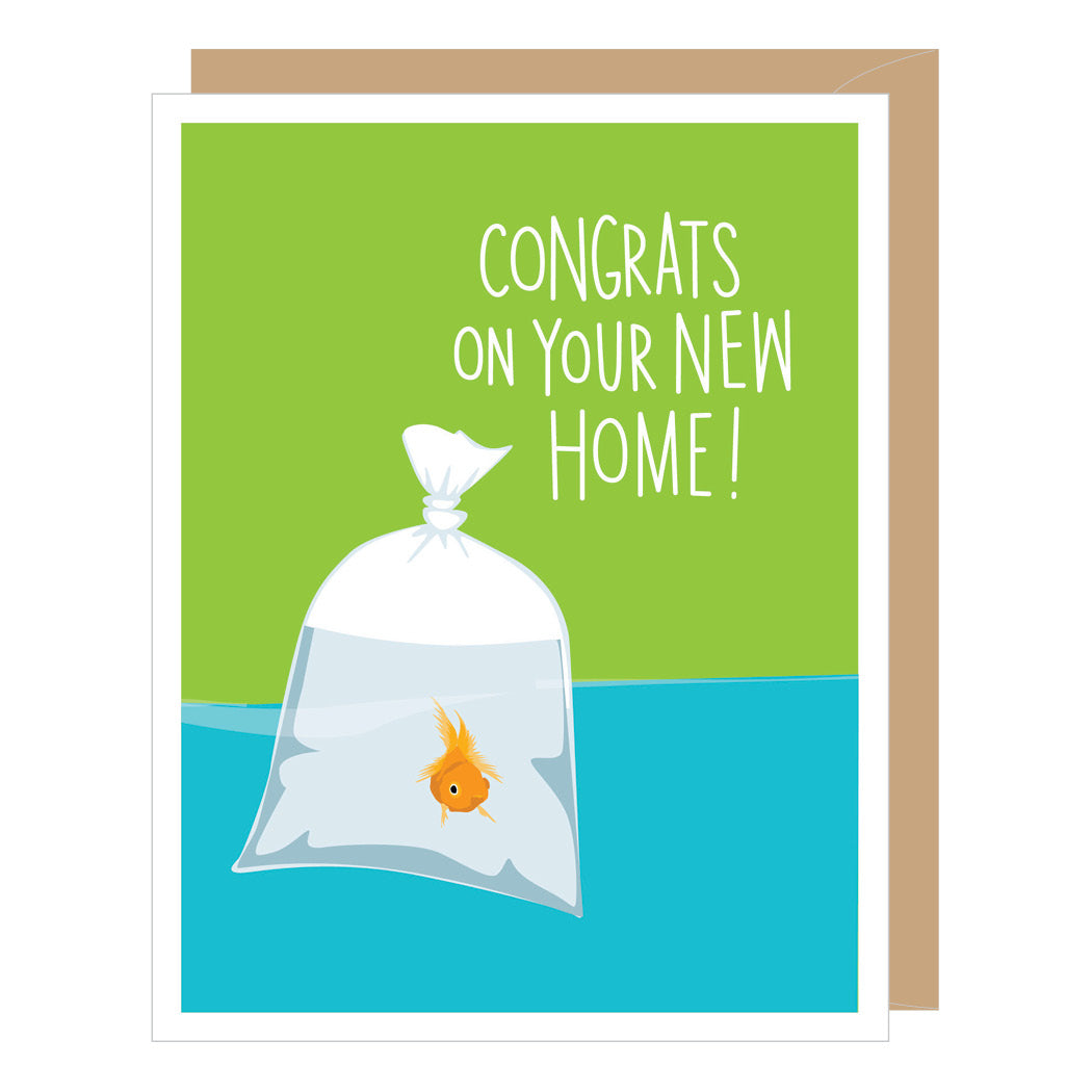 Goldfish New Home Congratulations Card