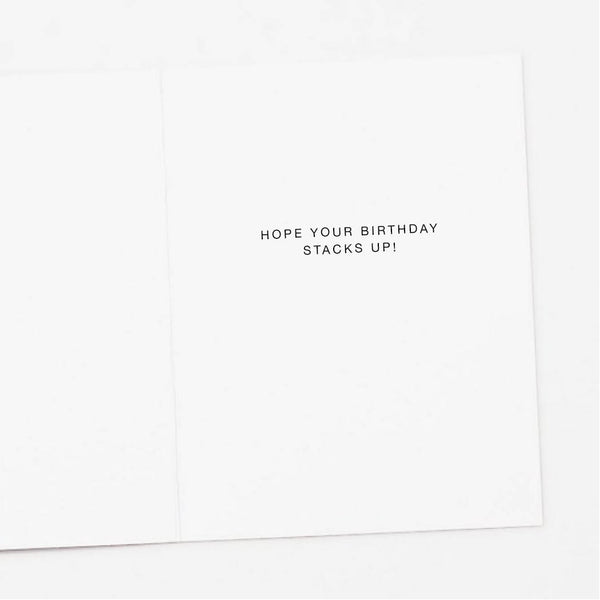 Stack of Books Birthday Card