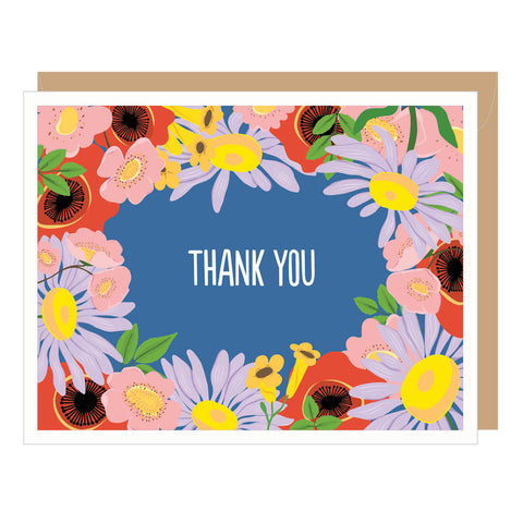 Chrysanthemum Thank You Note Card