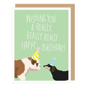 Two Dogs Birthday Card